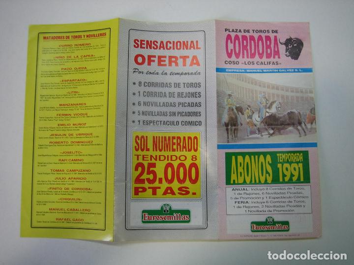 Carteles toros: 1. Programa plaza de toros de C&oacute;rdoba - Foto 1