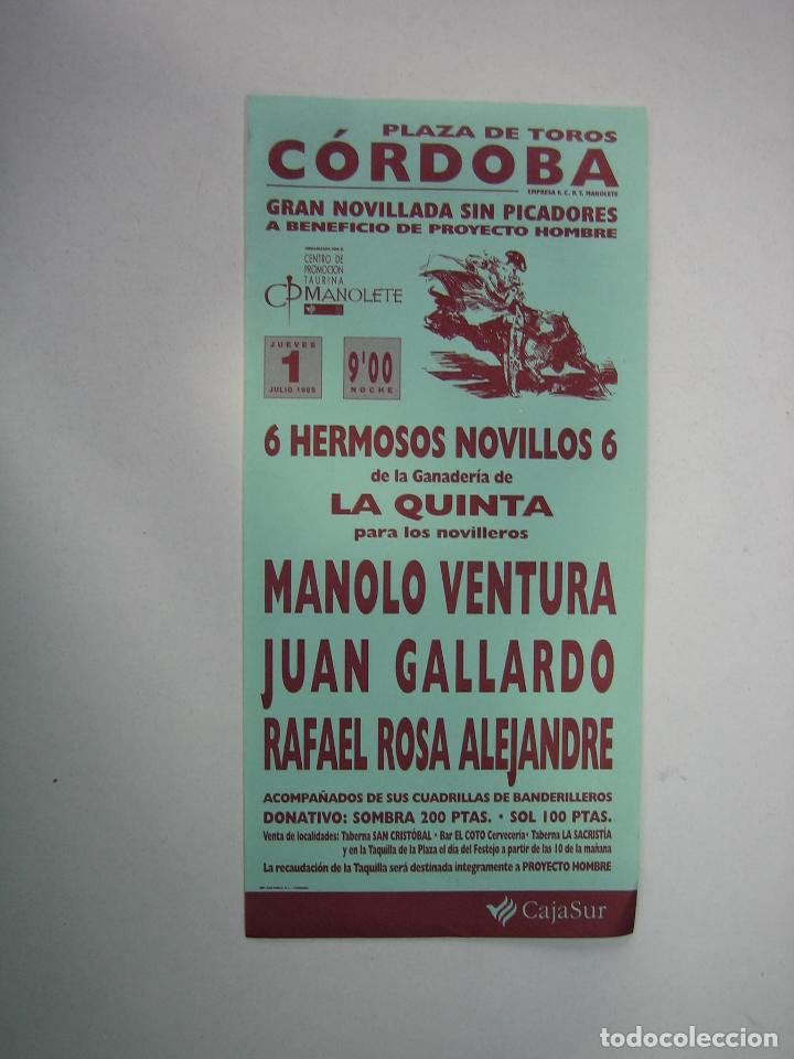 Carteles toros: 1. Programa plaza de toros de C&oacute;rdoba - Foto 1