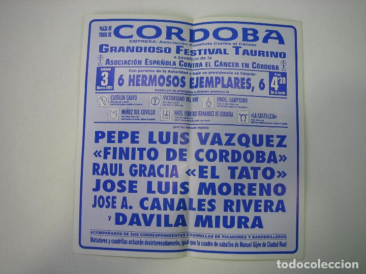 Carteles toros: 1. Programa plaza de toros de C&oacute;rdoba - Foto 2