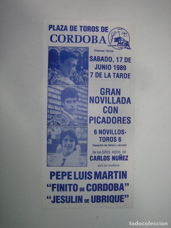 Carteles toros: 1. Programa plaza de toros de C&oacute;rdoba - Foto 1