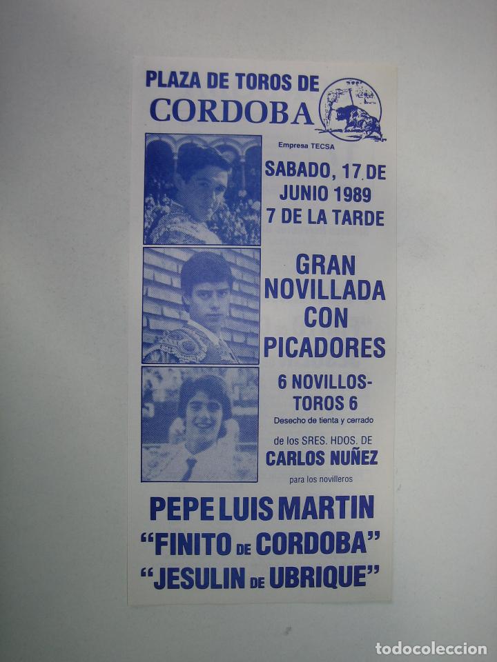 Carteles toros: 1. Programa plaza de toros de C&oacute;rdoba - Foto 1
