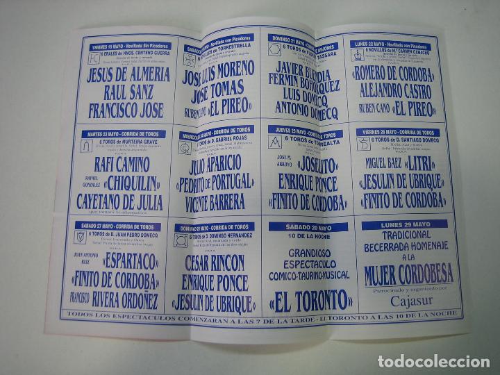 Carteles toros: 1. Programa plaza de toros de C&oacute;rdoba - Foto 2