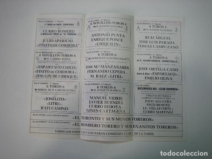 Carteles toros: 1. Programa plaza de toros de C&oacute;rdoba - Foto 2