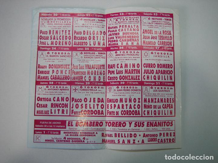 Carteles toros: 1. Programa plaza de toros de C&oacute;rdoba - Foto 2