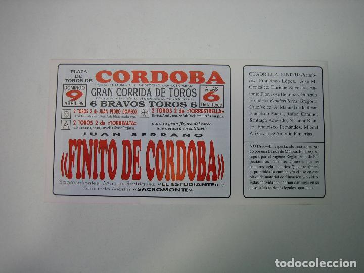 Carteles toros: 1. Programa plaza de toros de C&oacute;rdoba - Foto 2
