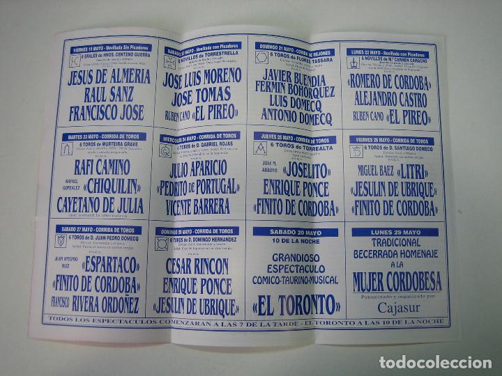 Carteles toros: 1. Programa plaza de toros de C&oacute;rdoba - Foto 2