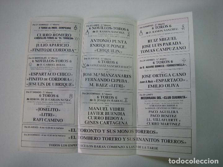 Carteles toros: 1. Programa plaza de toros de C&oacute;rdoba - Foto 2
