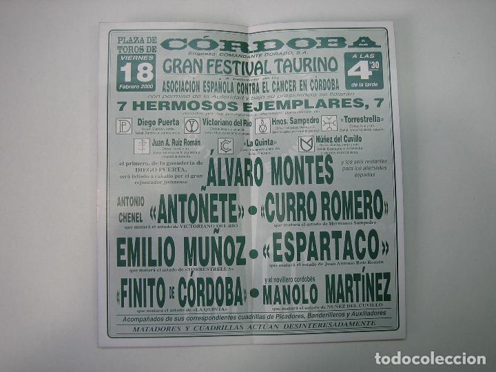 Carteles toros: 1. Programa plaza de toros de C&oacute;rdoba - Foto 2