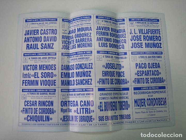 Carteles toros: 1. Programa plaza de toros de C&oacute;rdoba - Foto 2