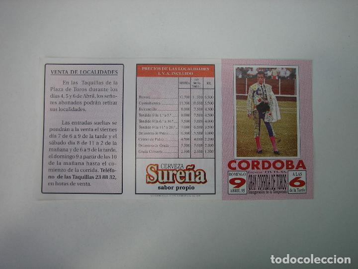 Carteles toros: 1. Programa plaza de toros de C&oacute;rdoba - Foto 1