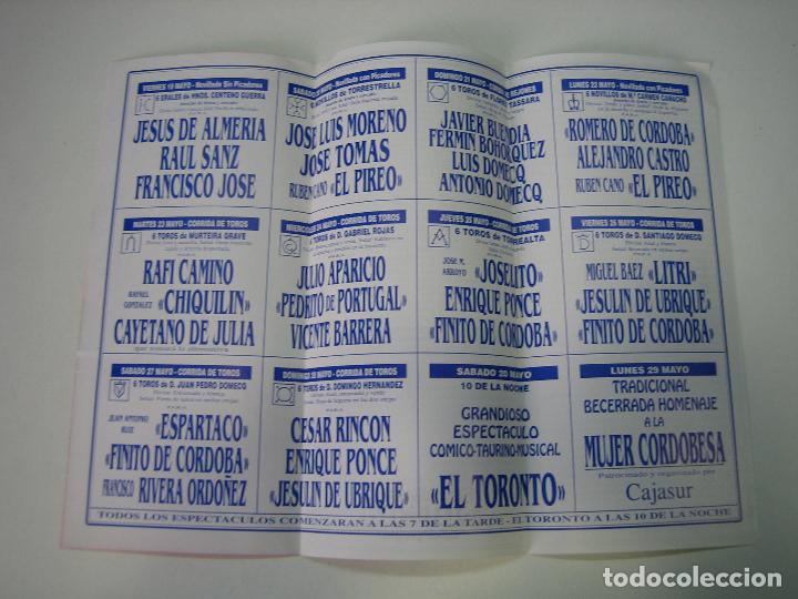 Carteles toros: 1. Programa plaza de toros de C&oacute;rdoba - Foto 2