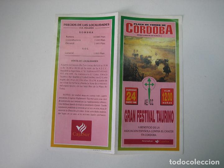 Carteles toros: 1. Programa plaza de toros de C&oacute;rdoba - Foto 1