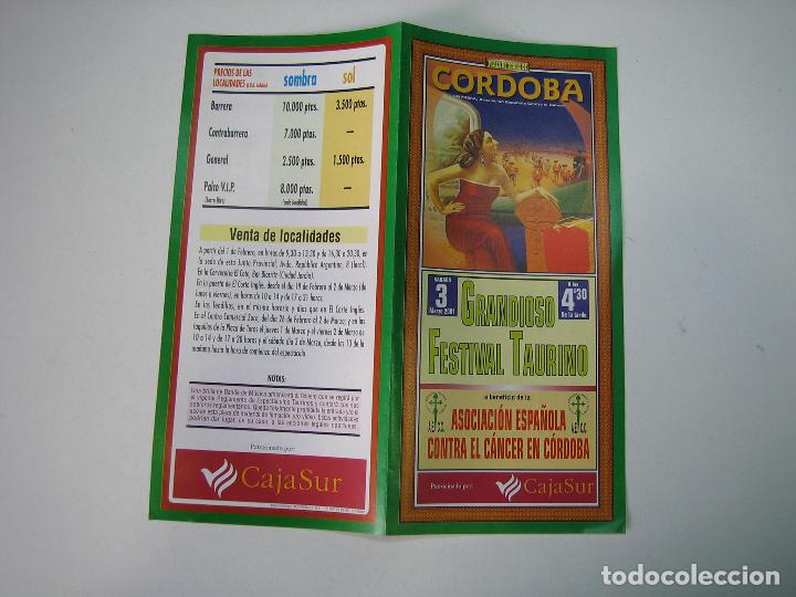 Carteles toros: 1. Programa plaza de toros de C&oacute;rdoba - Foto 1