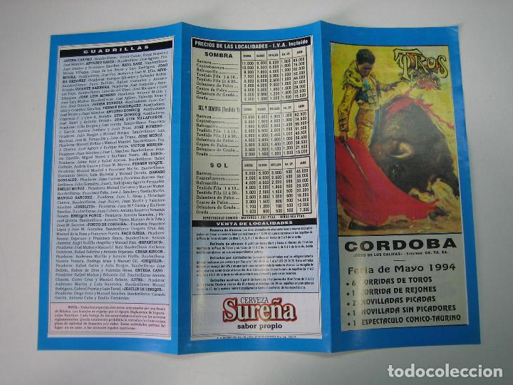 Carteles toros: 1. Programa plaza de toros de C&oacute;rdoba - Foto 1