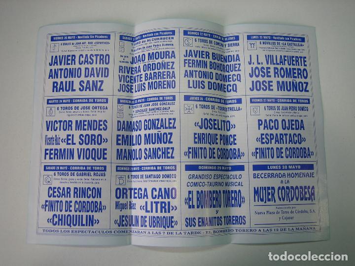 Carteles toros: 1. Programa plaza de toros de C&oacute;rdoba - Foto 2