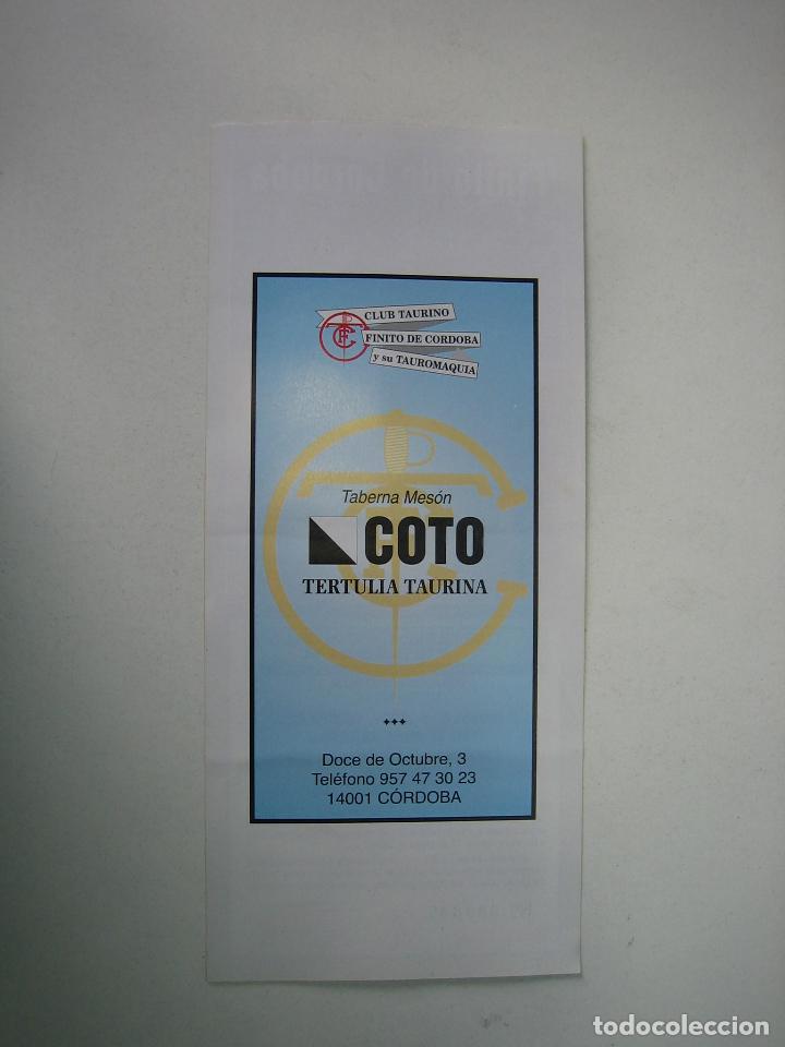 Carteles toros: 1. Programa plaza de toros de Cordoba - Foto 2