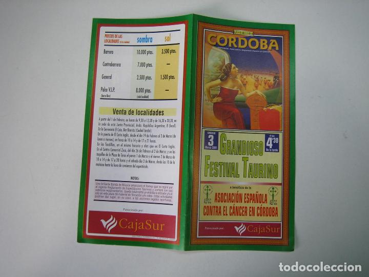 Carteles toros: 1. Programa plaza de toros de Cordoba - Foto 1