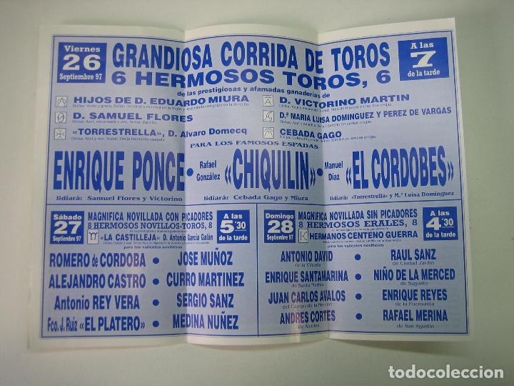 Carteles toros: 1. Programa plaza de toros de Cordoba - Foto 2
