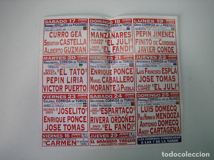 Carteles toros: 1. Programa plaza de toros de Granada - Foto 2