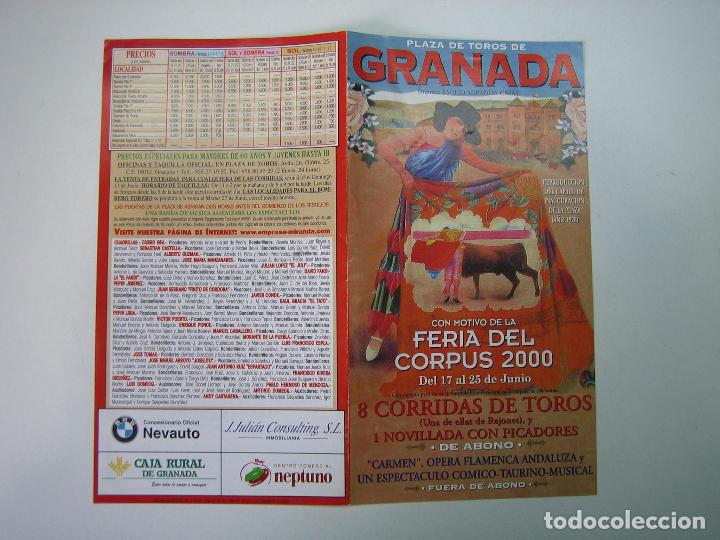 Carteles toros: 1. Programa plaza de toros de Granada - Foto 1
