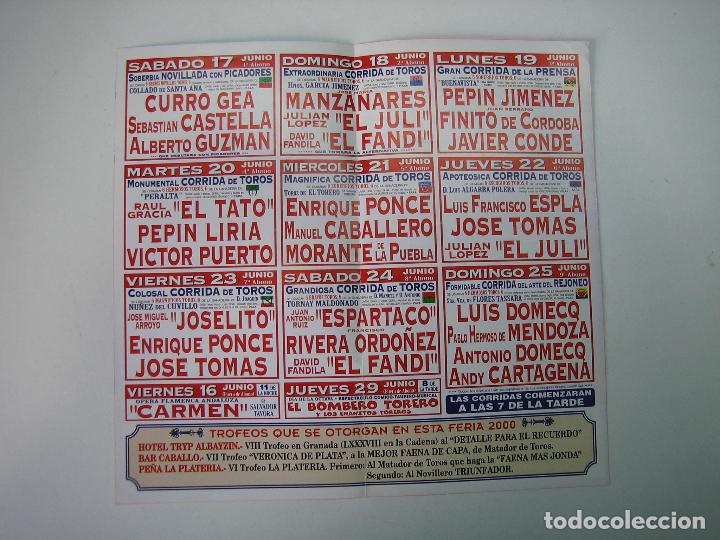 Carteles toros: 1. Programa plaza de toros de Granada - Foto 2