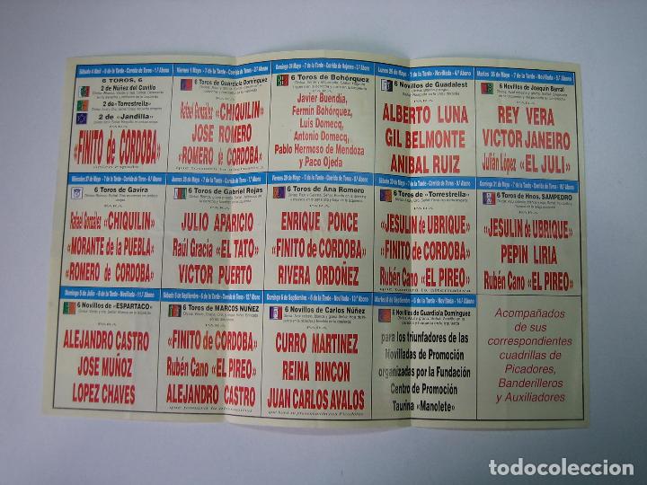 Carteles toros: 1. Programa plaza de toros de Cordoba - Foto 2