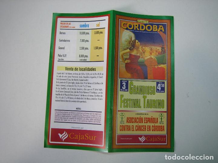 Carteles toros: 1. Programa plaza de toros de Cordoba - Foto 1