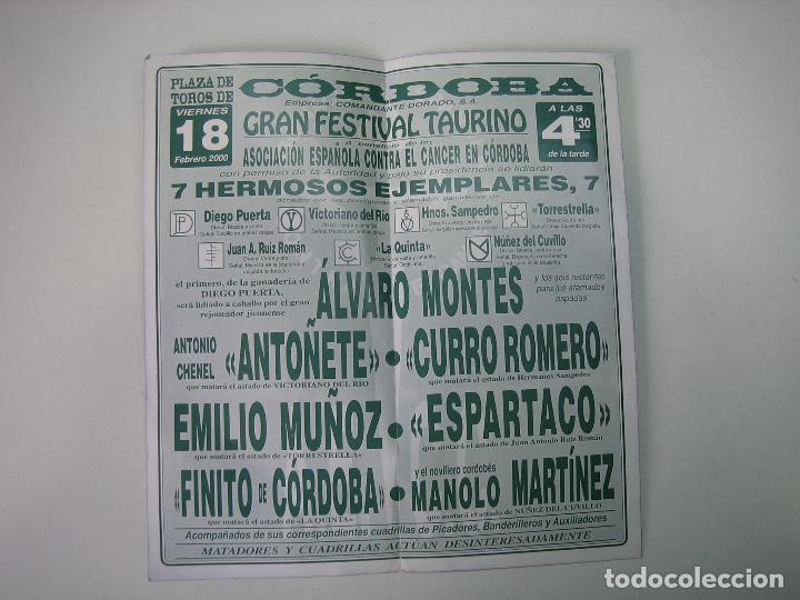 Carteles toros: 1. Programa plaza de toros de Cordoba - Foto 2