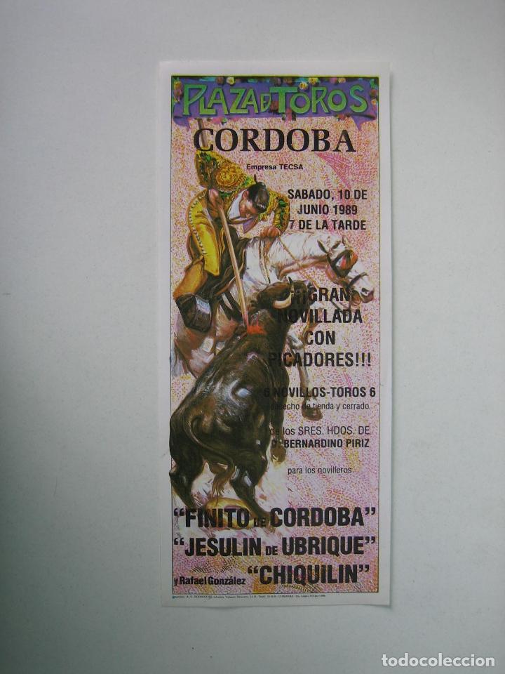 Carteles toros: 1. Programa plaza de toros de Cordoba - Foto 1