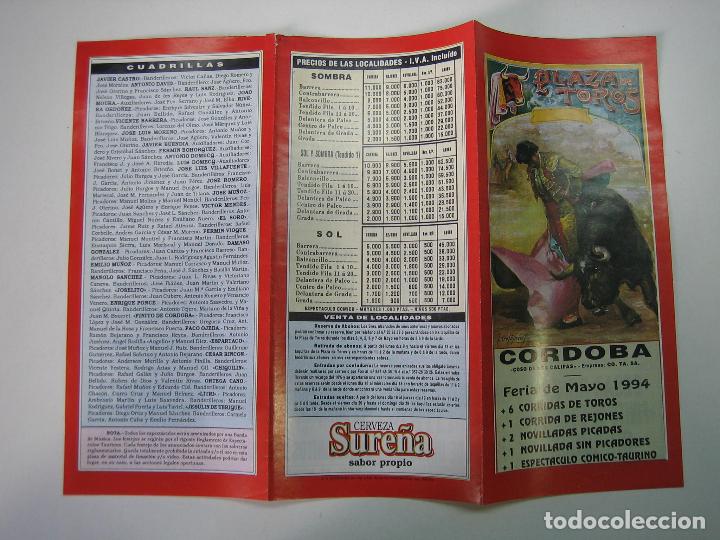 Carteles toros: 1. Programa plaza de toros de Cordoba - Foto 1