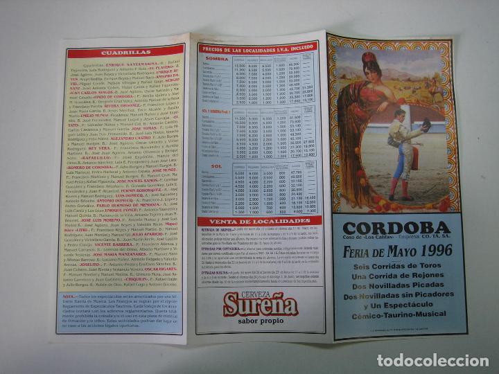 Carteles toros: 1. Programa plaza de toros de Cordoba - Foto 1