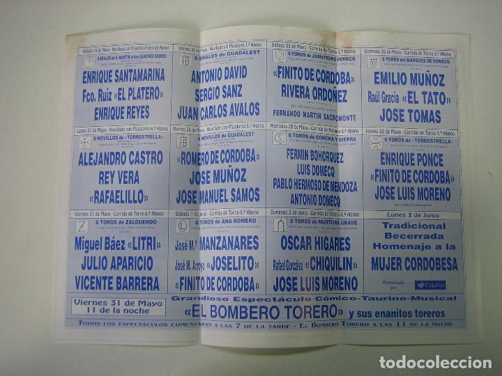 Carteles toros: 1. Programa plaza de toros de Cordoba - Foto 2