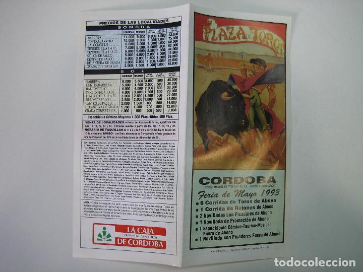 Carteles toros: 1. Programa plaza de toros de Cordoba - Foto 1