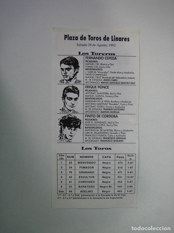 Carteles toros: 1. Programa plaza de toros de Cordoba - Foto 1