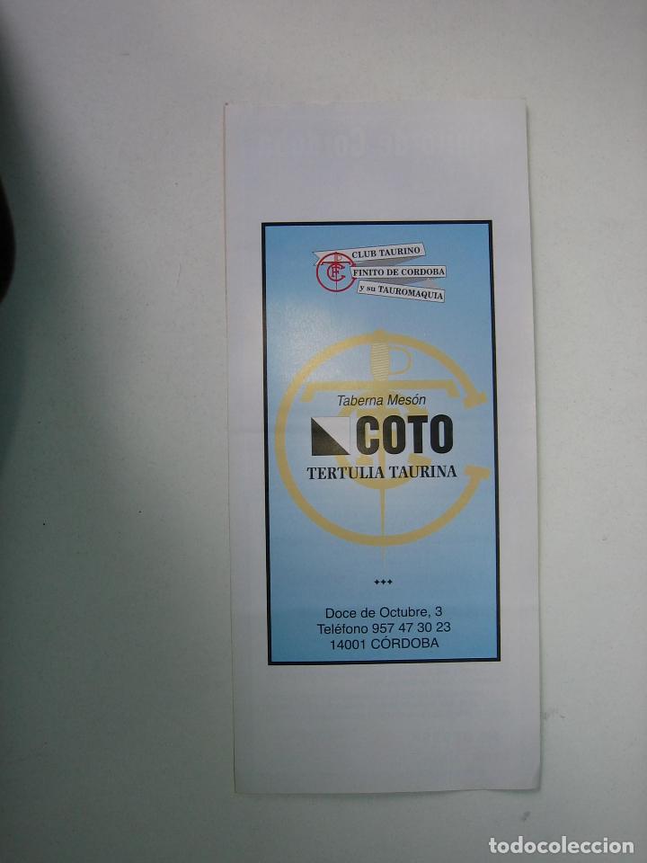 Carteles toros: 1. Programa plaza de toros de Cordoba - Foto 2