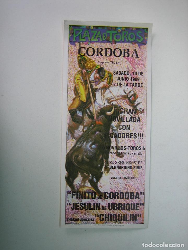 Carteles toros: 1. Programa plaza de toros de Cordoba - Foto 1