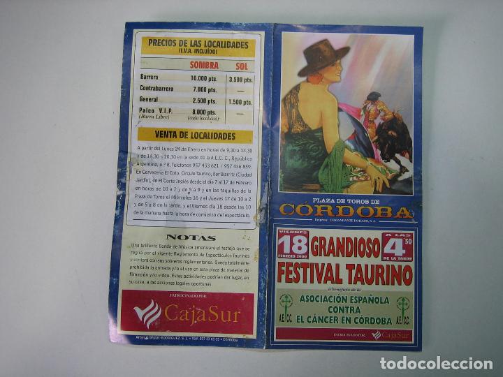 Carteles toros: 1. Programa plaza de toros de Cordoba - Foto 1