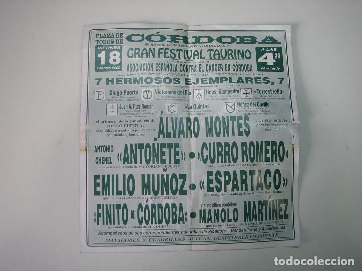 Carteles toros: 1. Programa plaza de toros de Cordoba - Foto 2