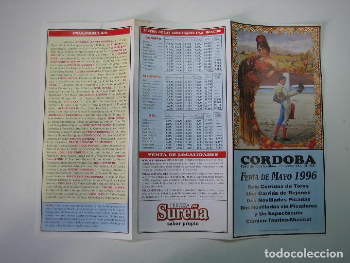 Carteles toros: 1. Programa plaza de toros de Cordoba - Foto 1