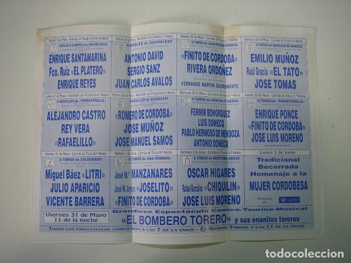 Carteles toros: 1. Programa plaza de toros de Cordoba - Foto 2