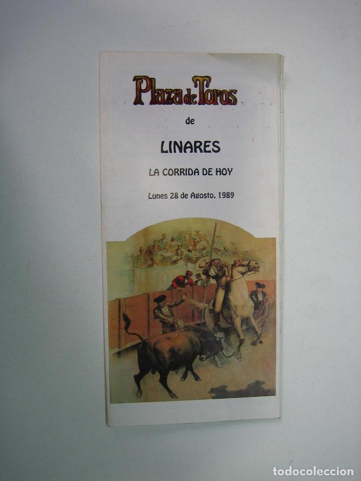 Carteles toros: 1. Programa plaza de toros de Linares - Foto 1