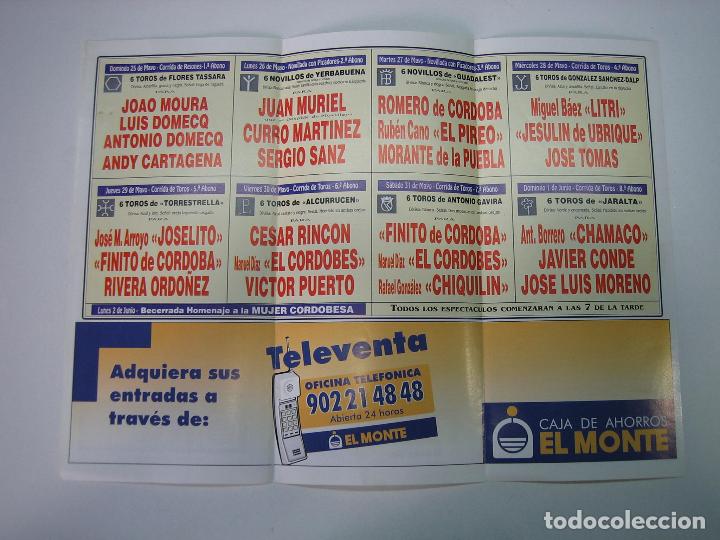 Carteles toros: 1. Programa plaza de toros de Linares - Foto 2