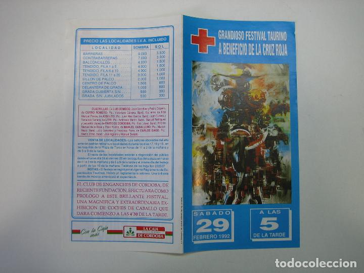 Carteles toros: 1. Programa plaza de toros de Cordoba - Foto 1