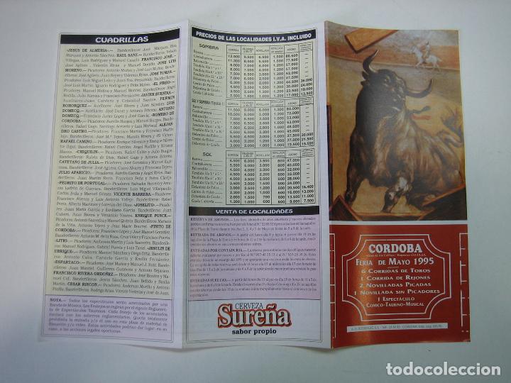 Carteles toros: 1. Programa plaza de toros de Cordoba - Foto 1