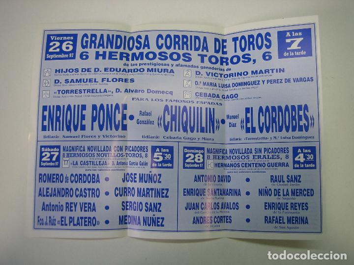 Carteles toros: 1. Programa plaza de toros de Cordoba - Foto 2