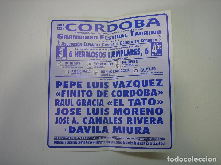 Carteles toros: 1. Programa plaza de toros de Cordoba - Foto 2