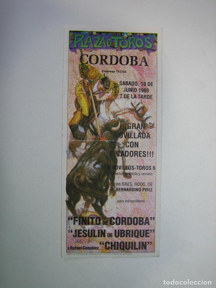 Carteles toros: 1. Programa plaza de toros de Cordoba - Foto 1