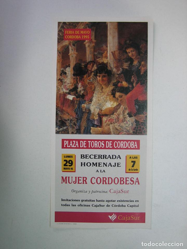Carteles toros: 1. Programa plaza de toros de Cordoba - Foto 1