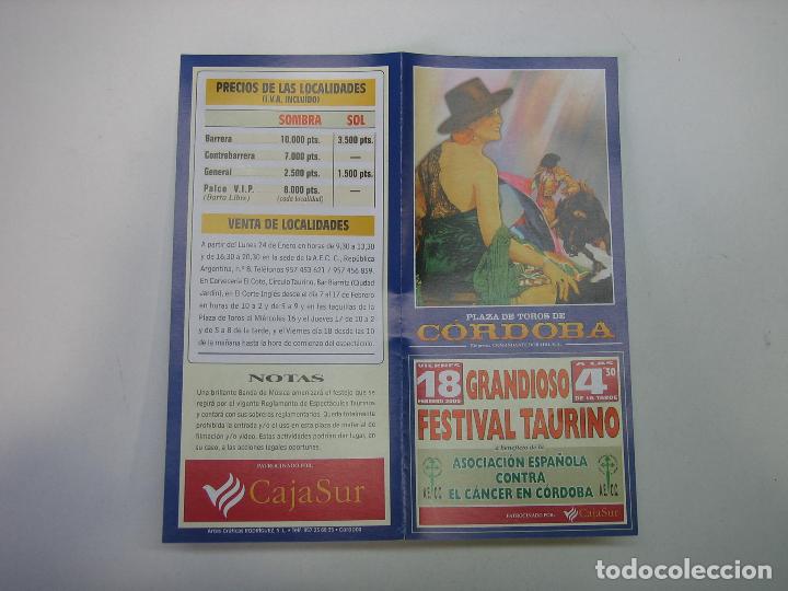 Carteles toros: 1. Programa plaza de toros de Cordoba - Foto 1