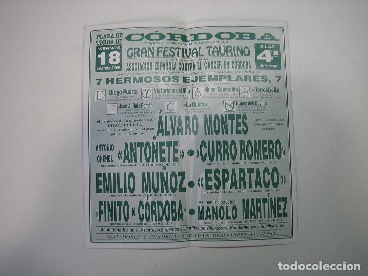 Carteles toros: 1. Programa plaza de toros de Cordoba - Foto 2
